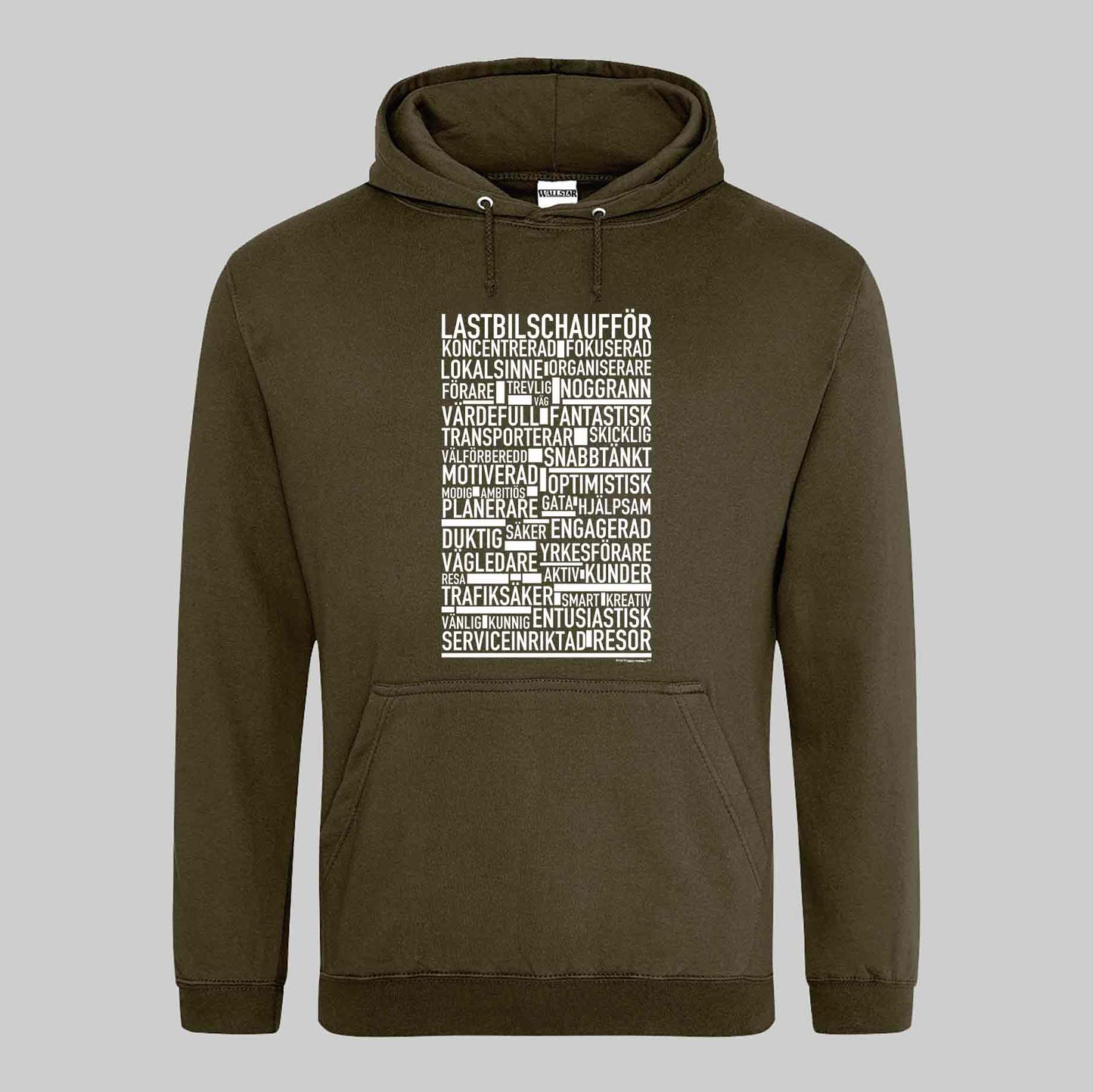 Lastbilschaufför Text Hoodie