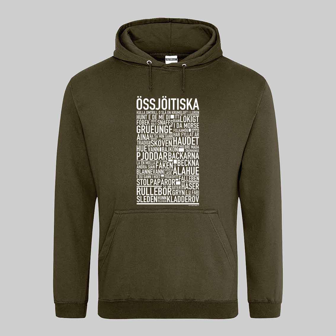 Össjöitiska Dialekt Text Hoodie