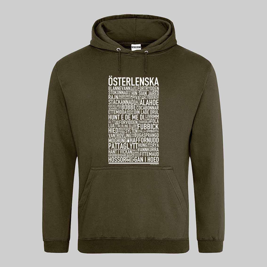 Österlenska Dialekt Text Hoodie