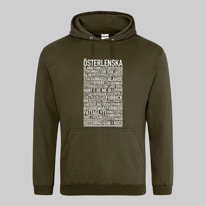 Österlenska Dialekt Text Hoodie