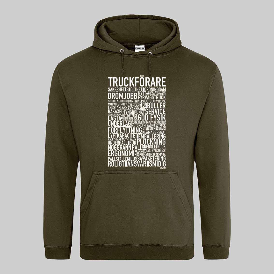 Truckförare Text Hoodie