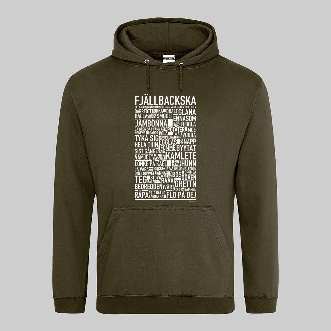 Fjällbackska Dialekt Text Hoodie