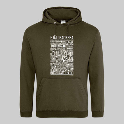 Fjällbackska Dialekt Text Hoodie