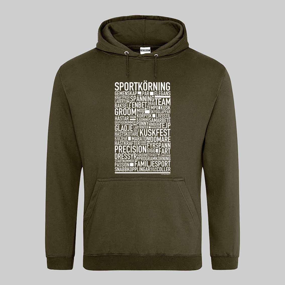 Sportkörning Text Hoodie
