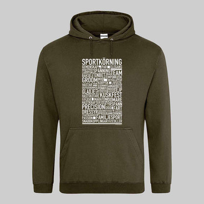 Sportkörning Text Hoodie