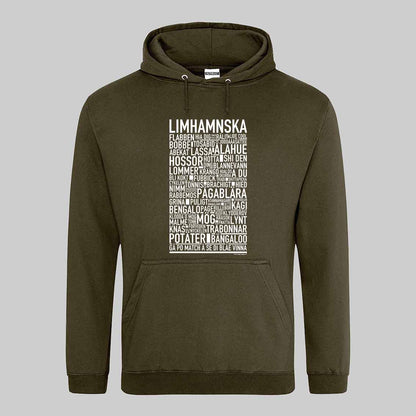 Limhamnska Dialekt Text Hoodie