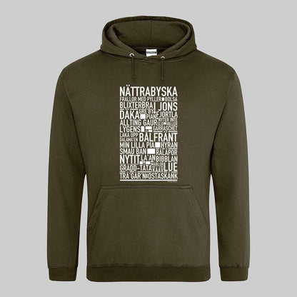 Nättrabyska Dialekt Text Hoodie