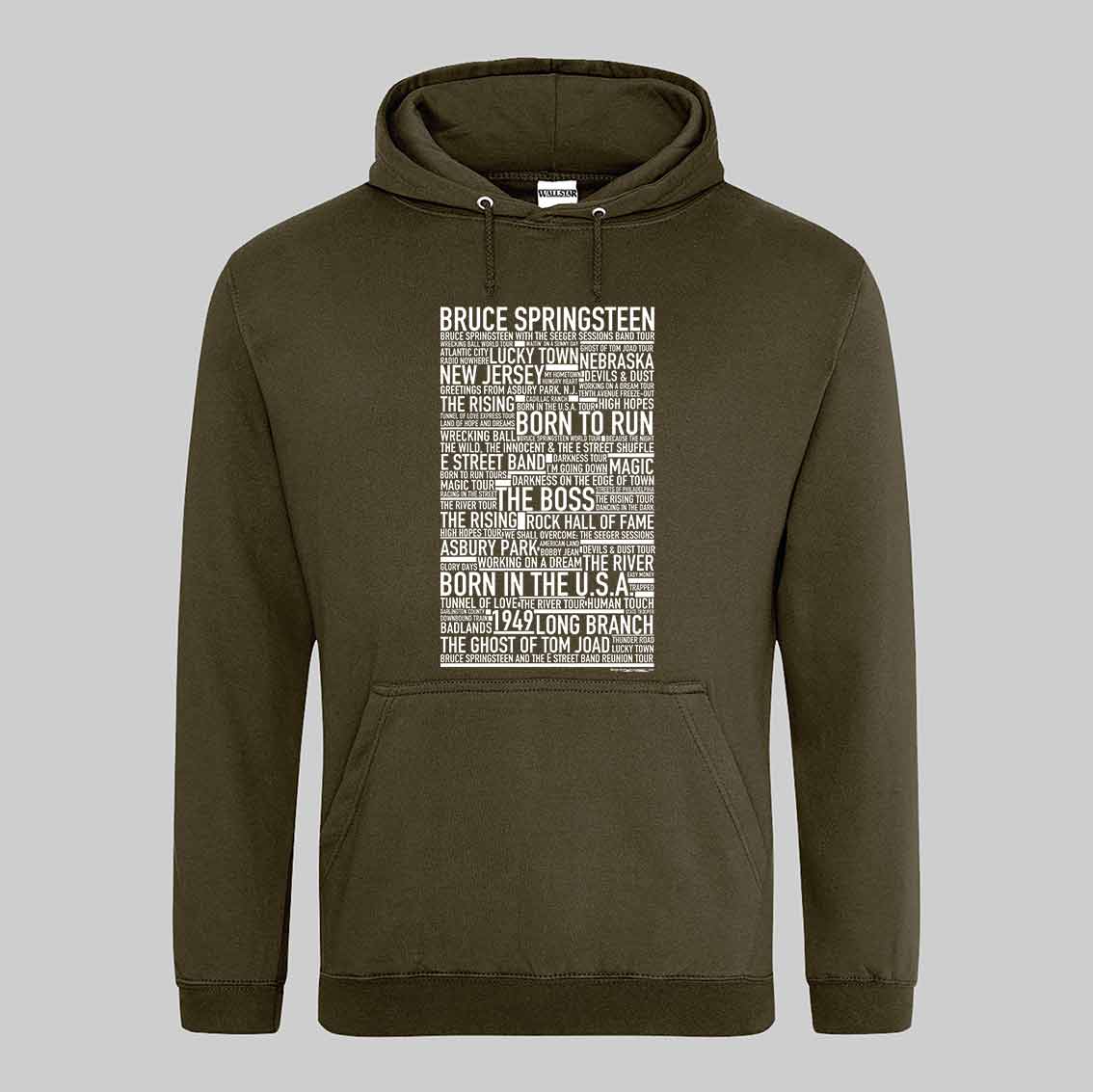 Bruce Springsteen Text Hoodie