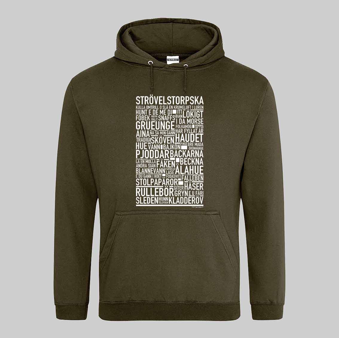 Strövelstorpska Dialekt Text Hoodie