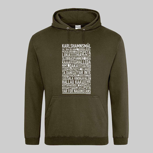 Karlshamnsmål Dialekt Text Hoodie