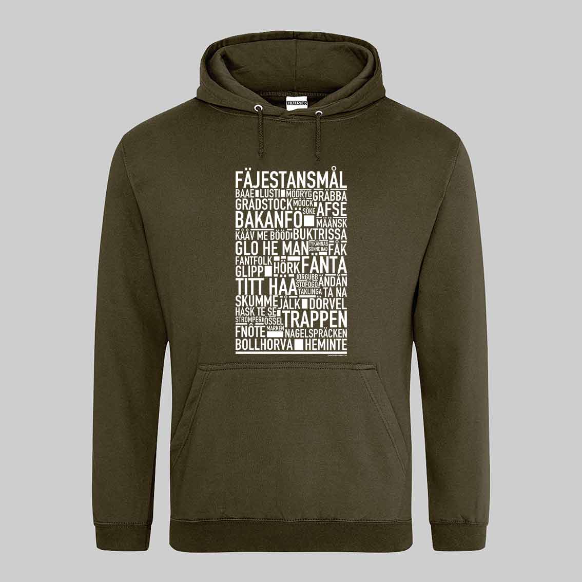 Fäjestansmål Dialekt Text Hoodie