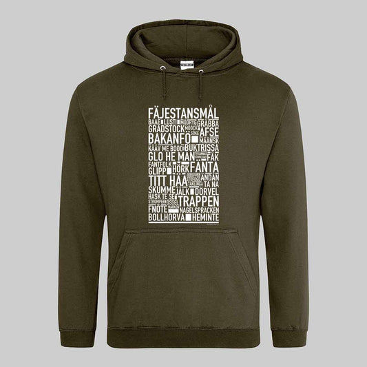 Fäjestansmål Dialekt Text Hoodie