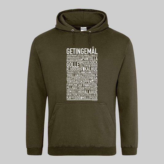 Getingemål Dialekt Text Hoodie