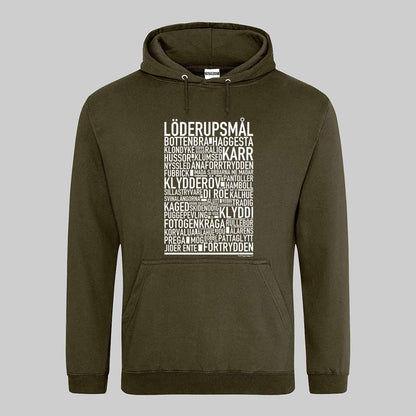 Löderupsmål Dialekt Text Hoodie
