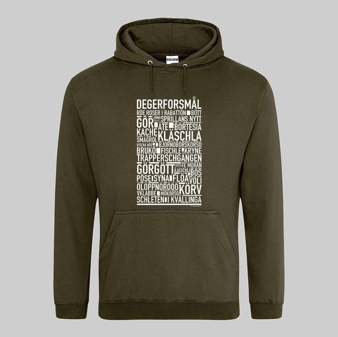 Degerforsmål Dialekt Text Hoodie