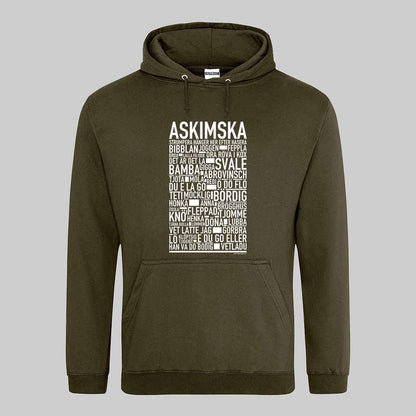 Askimska Dialekt Text Hoodie
