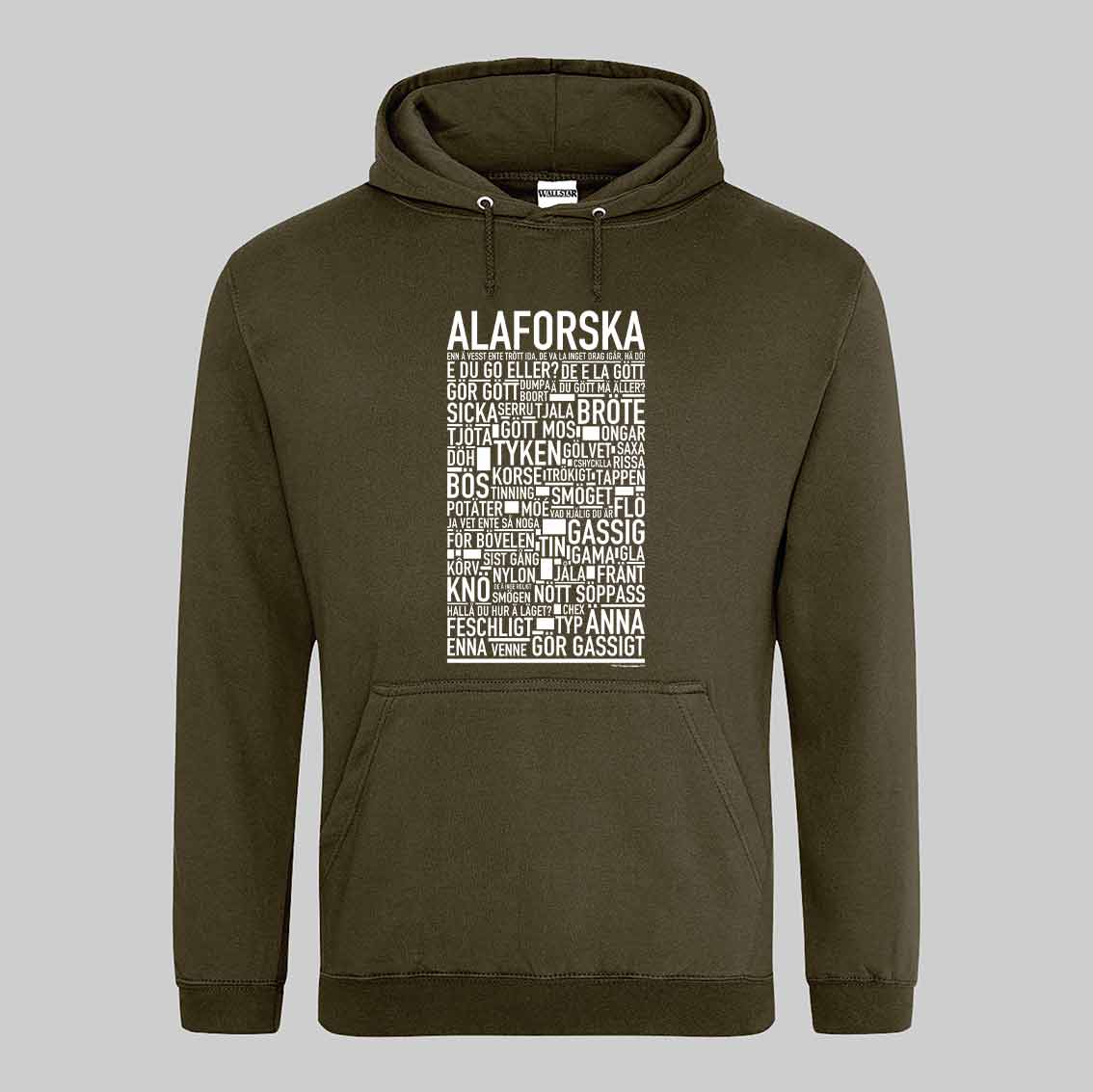 Alaforska Dialekt Text Hoodie