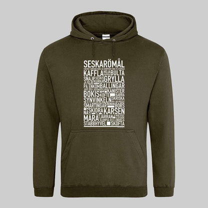 Seskarömål Dialekt Text Hoodie