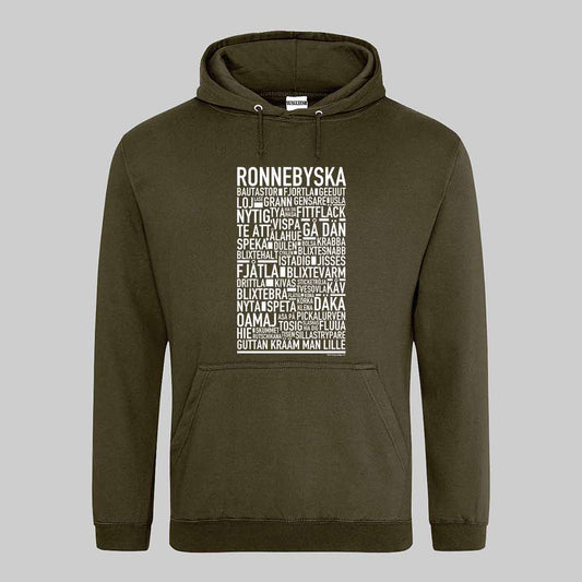 Ronnebyska Dialekt Text Hoodie