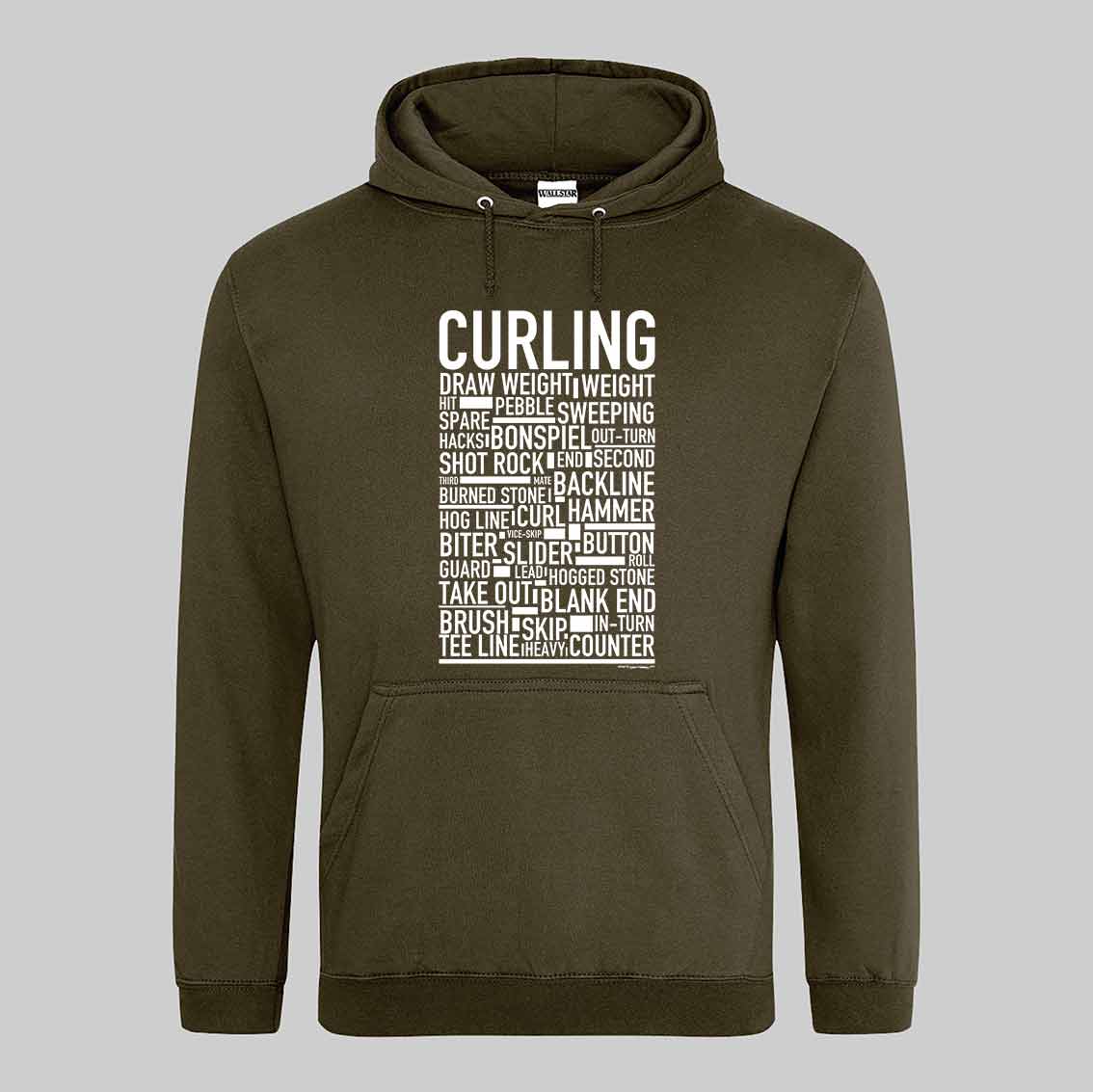 Curling Text Hoodie