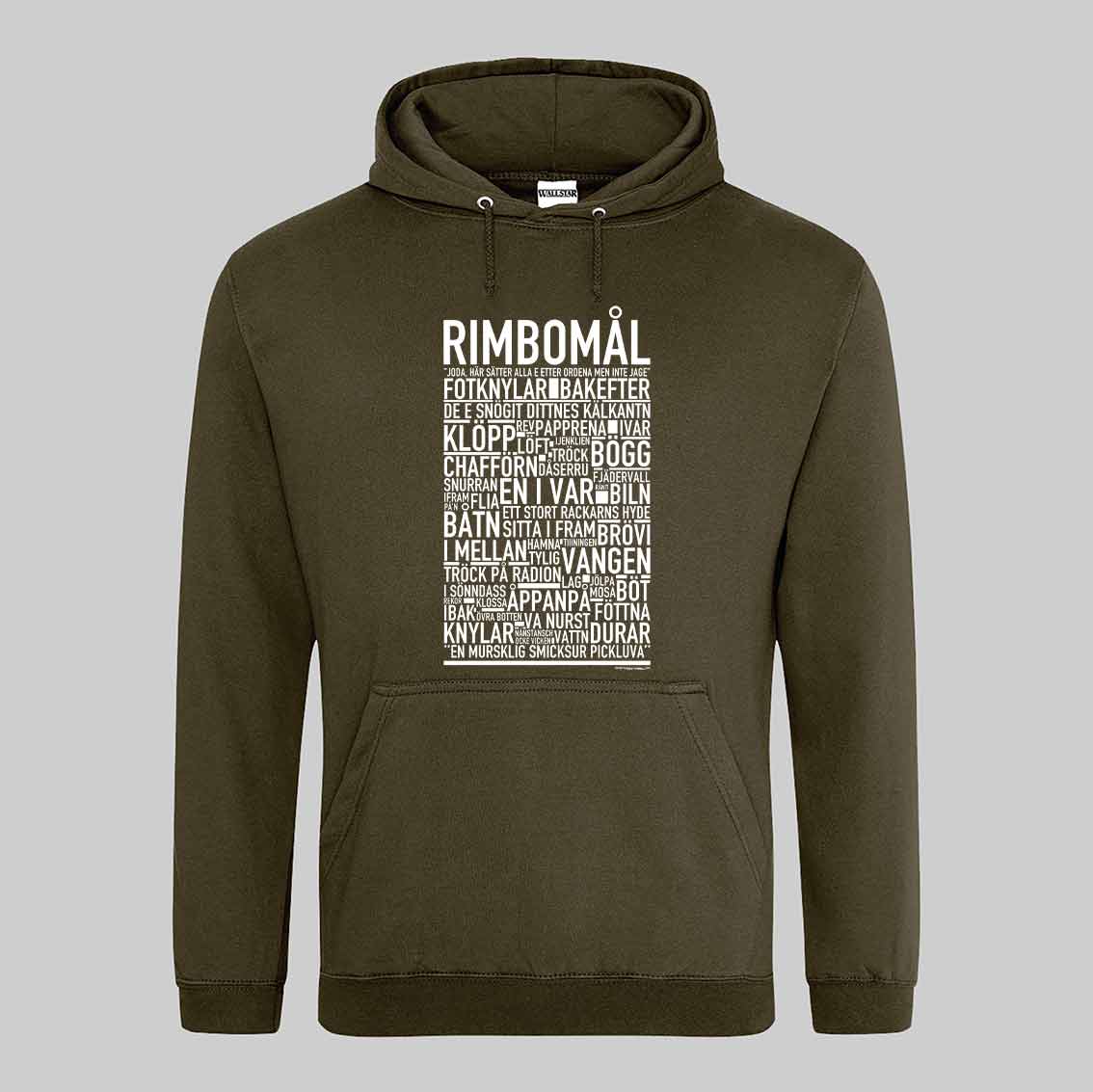 Rimbomål Dialekt Text Hoodie
