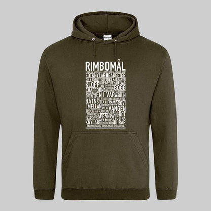 Rimbomål Dialekt Text Hoodie