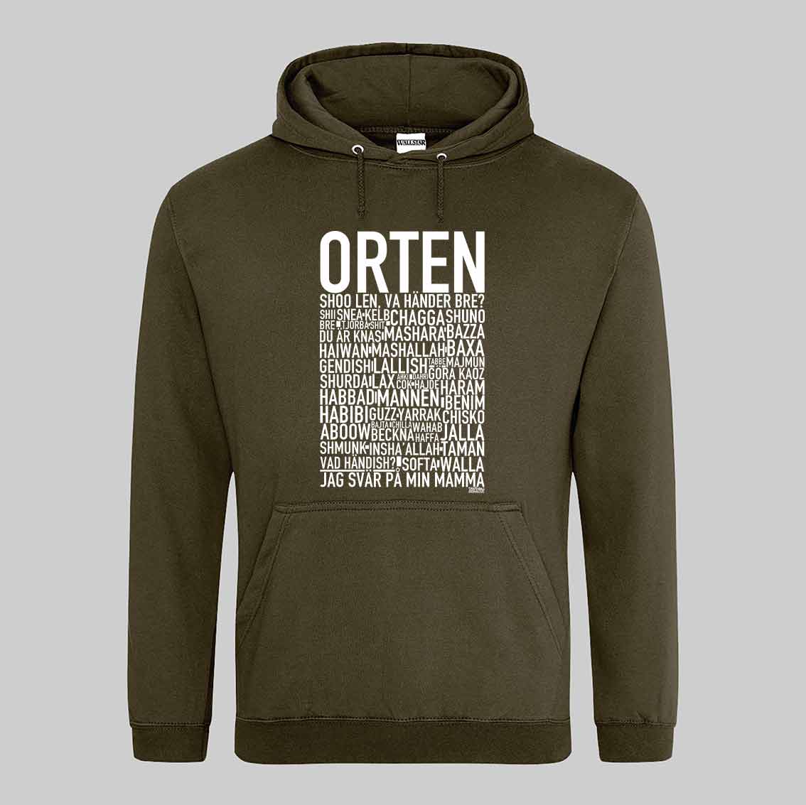 Orten Dialekt Text Hoodie