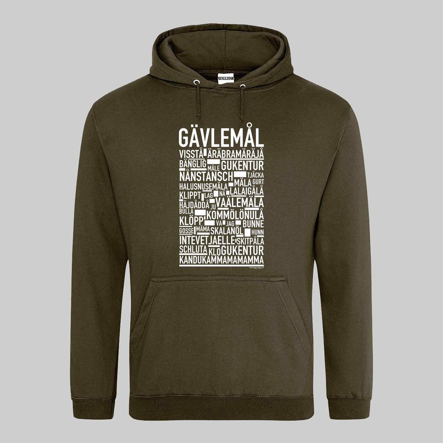 Gävlemål Dialekt Text Hoodie