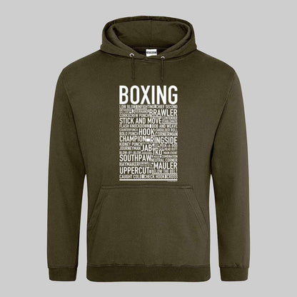 Boxing Text Hoodie
