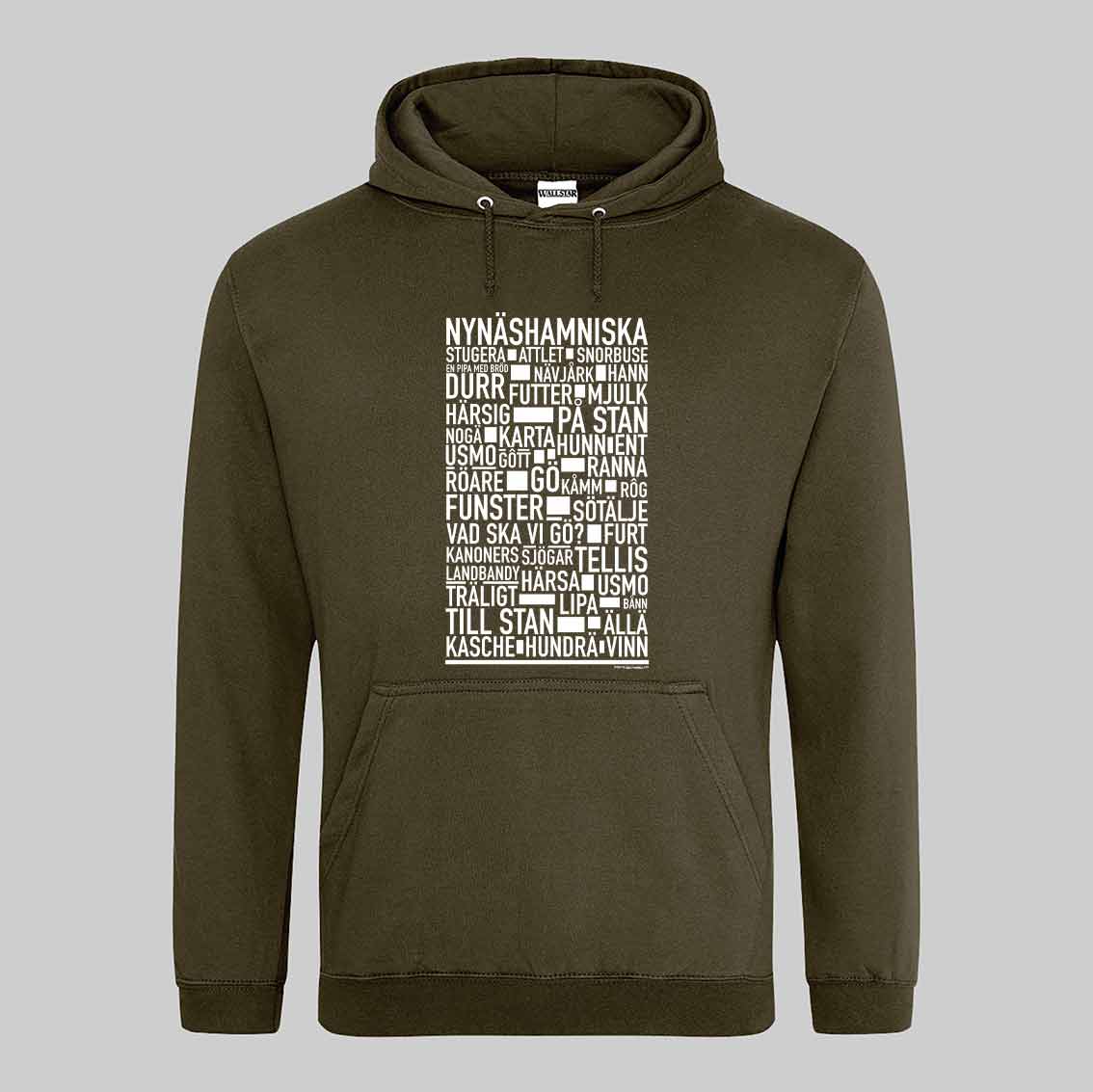 Nynäshamnitiska Dialekt Text Hoodie