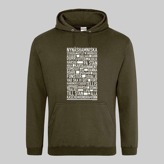 Nynäshamnitiska Dialekt Text Hoodie