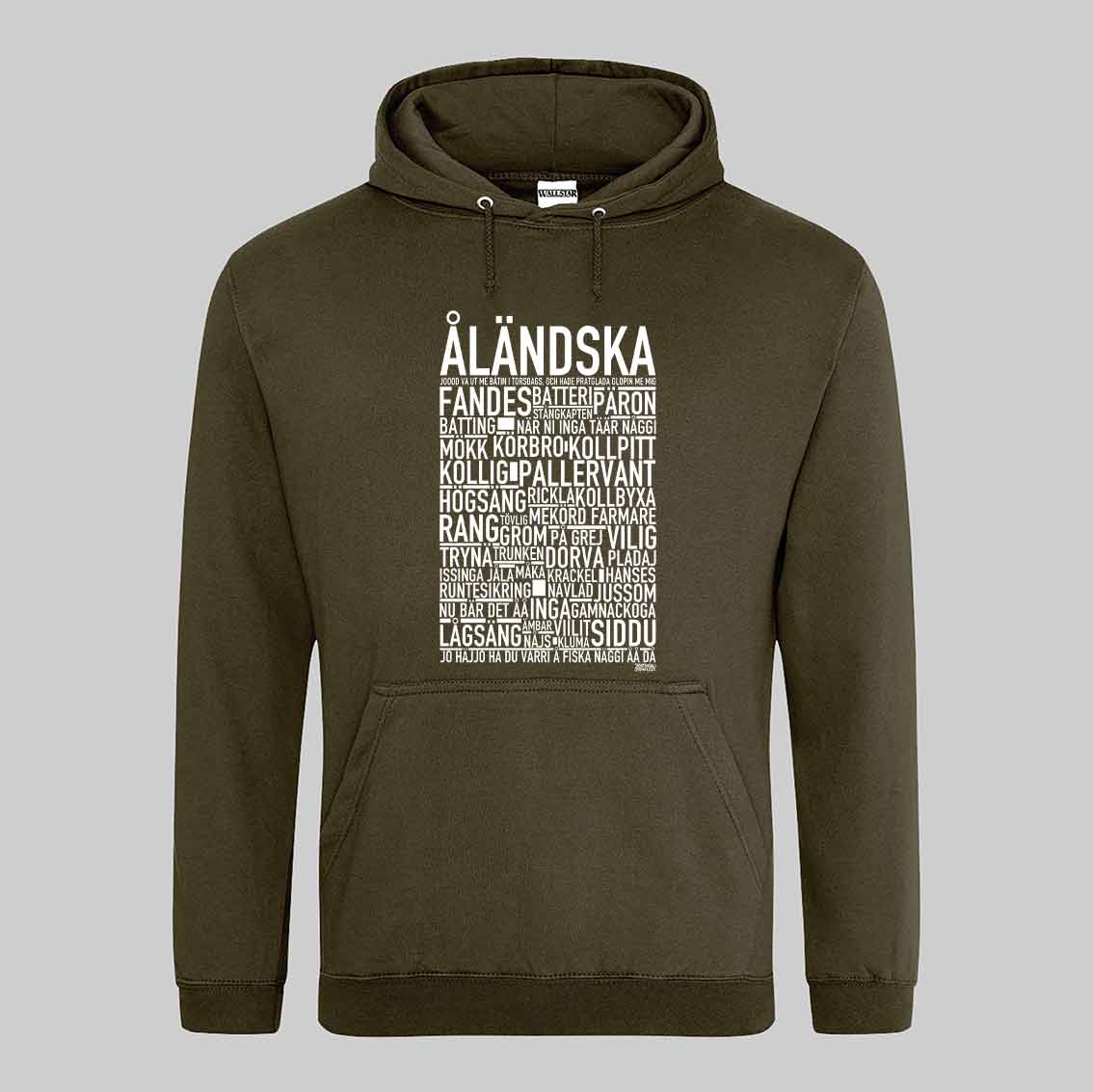 Åländska Dialekt Text Hoodie