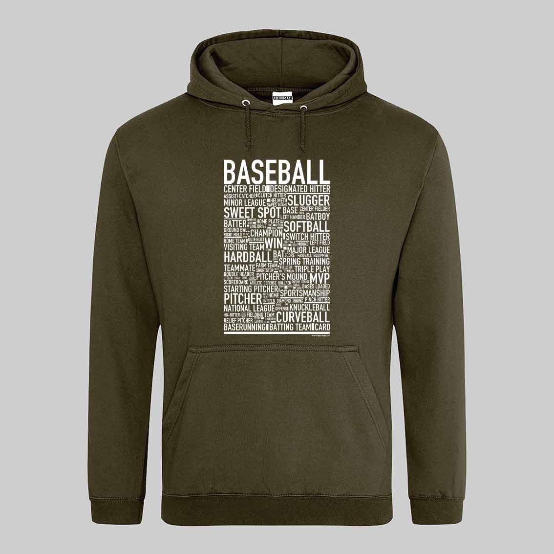 Baseball Text Hoodie