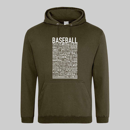 Baseball Text Hoodie