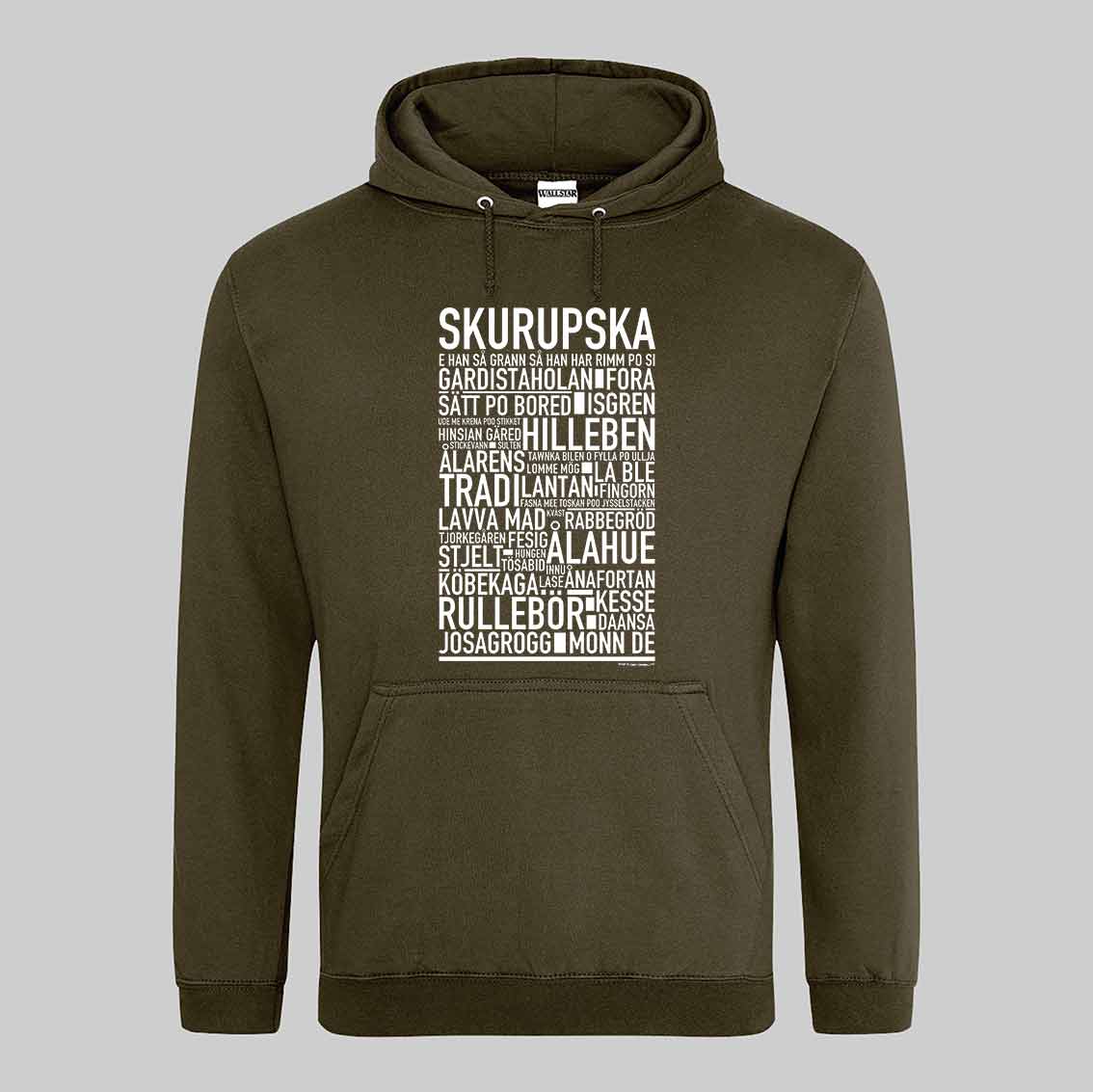 Skurupska Dialekt Text Hoodie