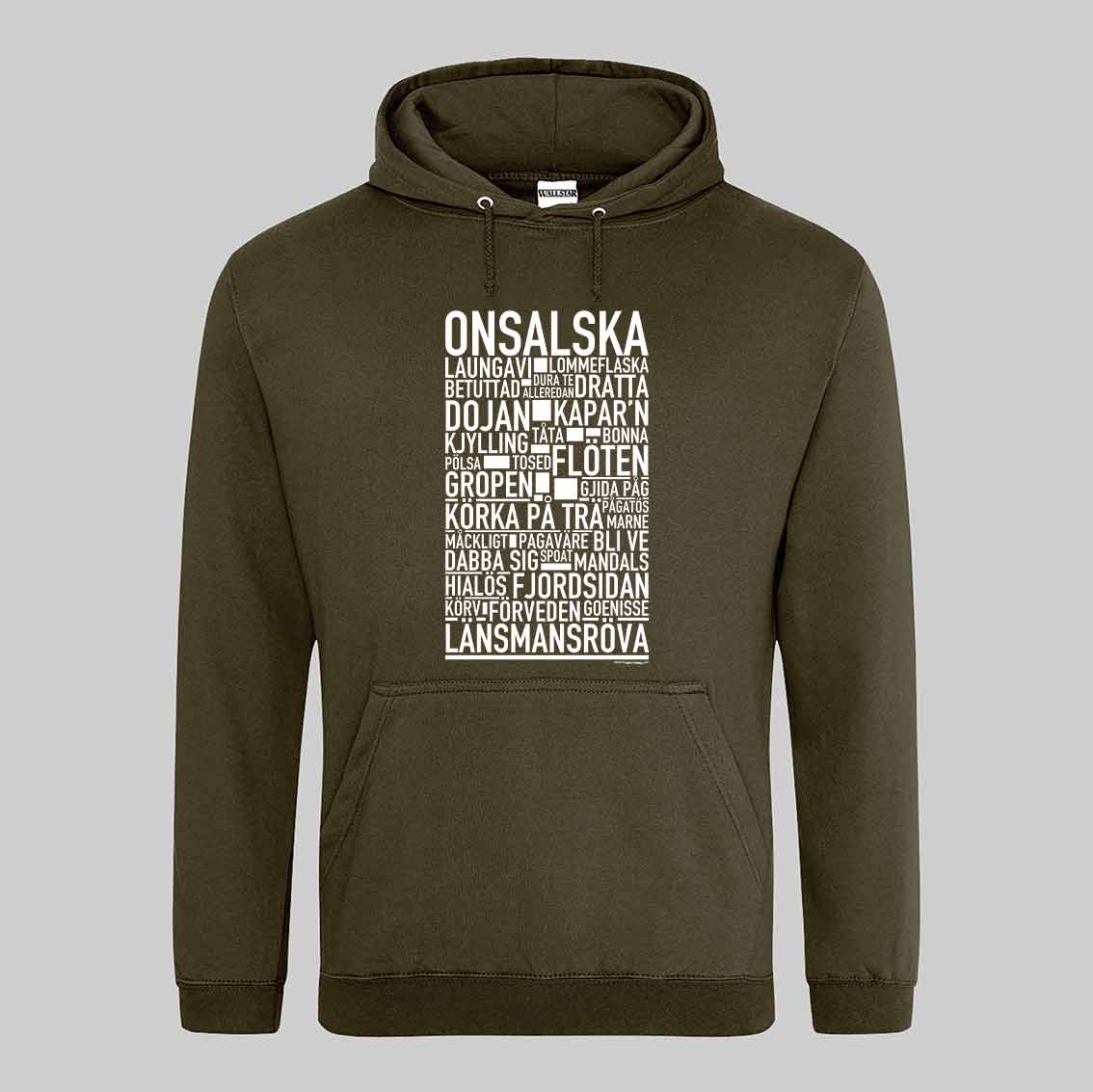 Onsalska Dialekt Text Hoodie