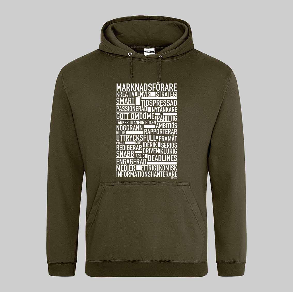 Marknadsförare Text Hoodie