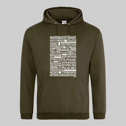 Marknadsförare Text Hoodie