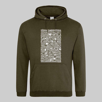 Södra Sandbyitiska Dialekt Text Hoodie