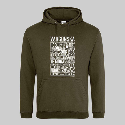 Vargönska Dialekt Text Hoodie