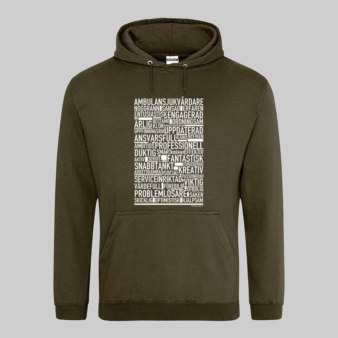 Ambulanssjukvårdare Text Hoodie
