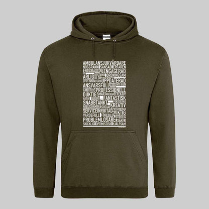 Ambulanssjukvårdare Text Hoodie