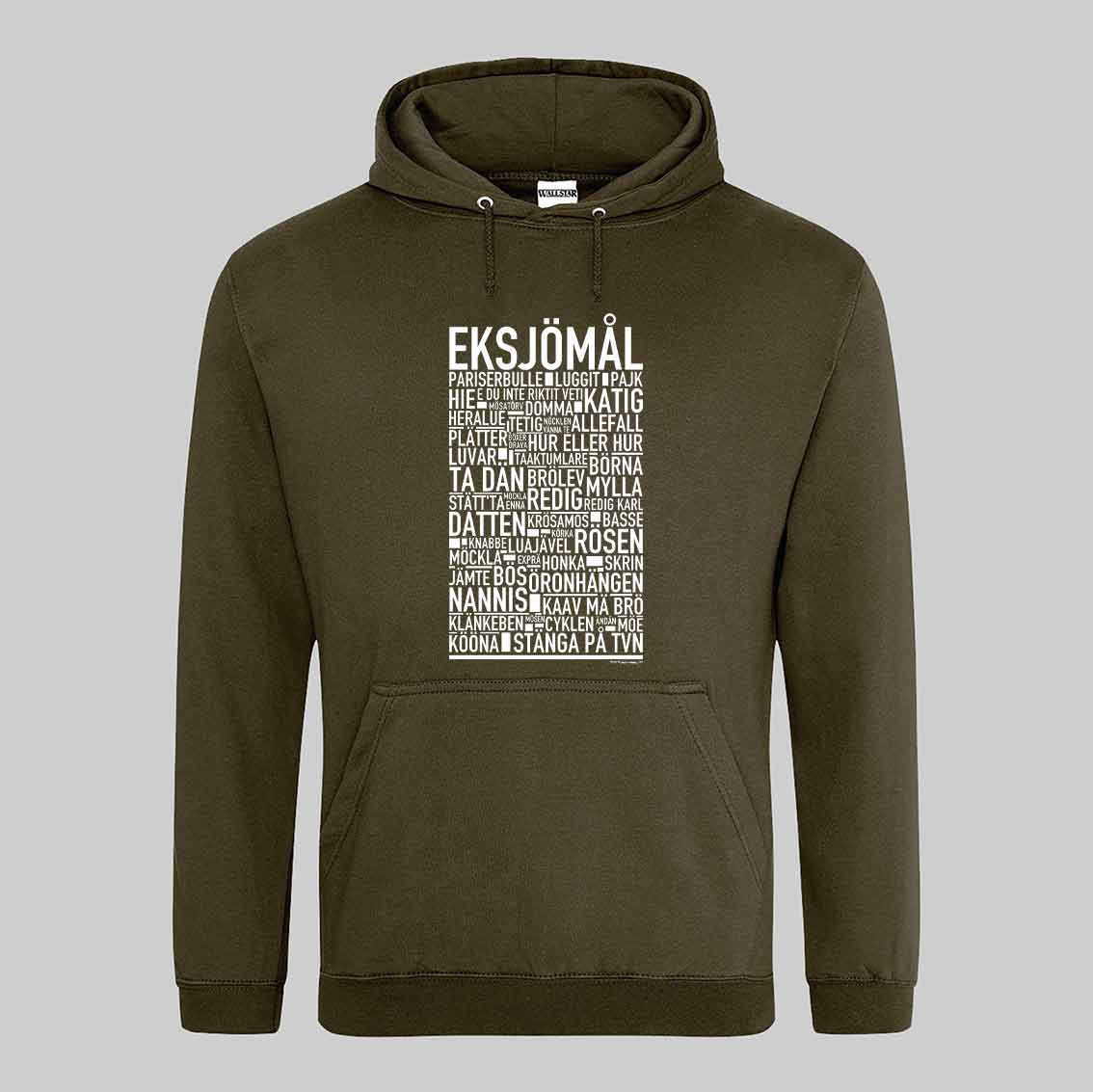 Eksjömål Dialekt Text Hoodie