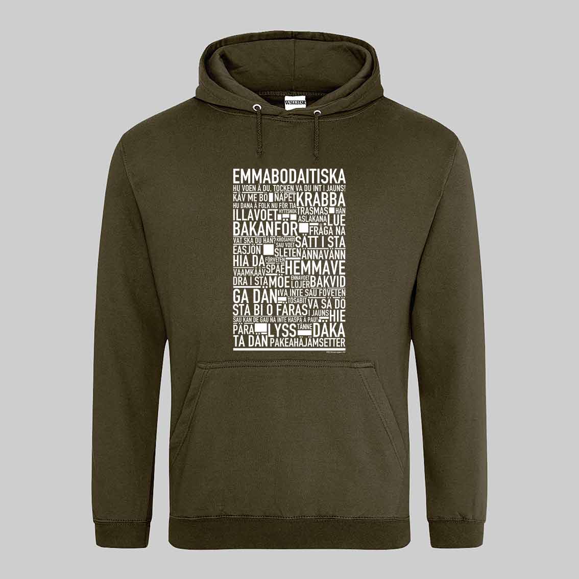 Emmabodaitiska Dialekt Text Hoodie