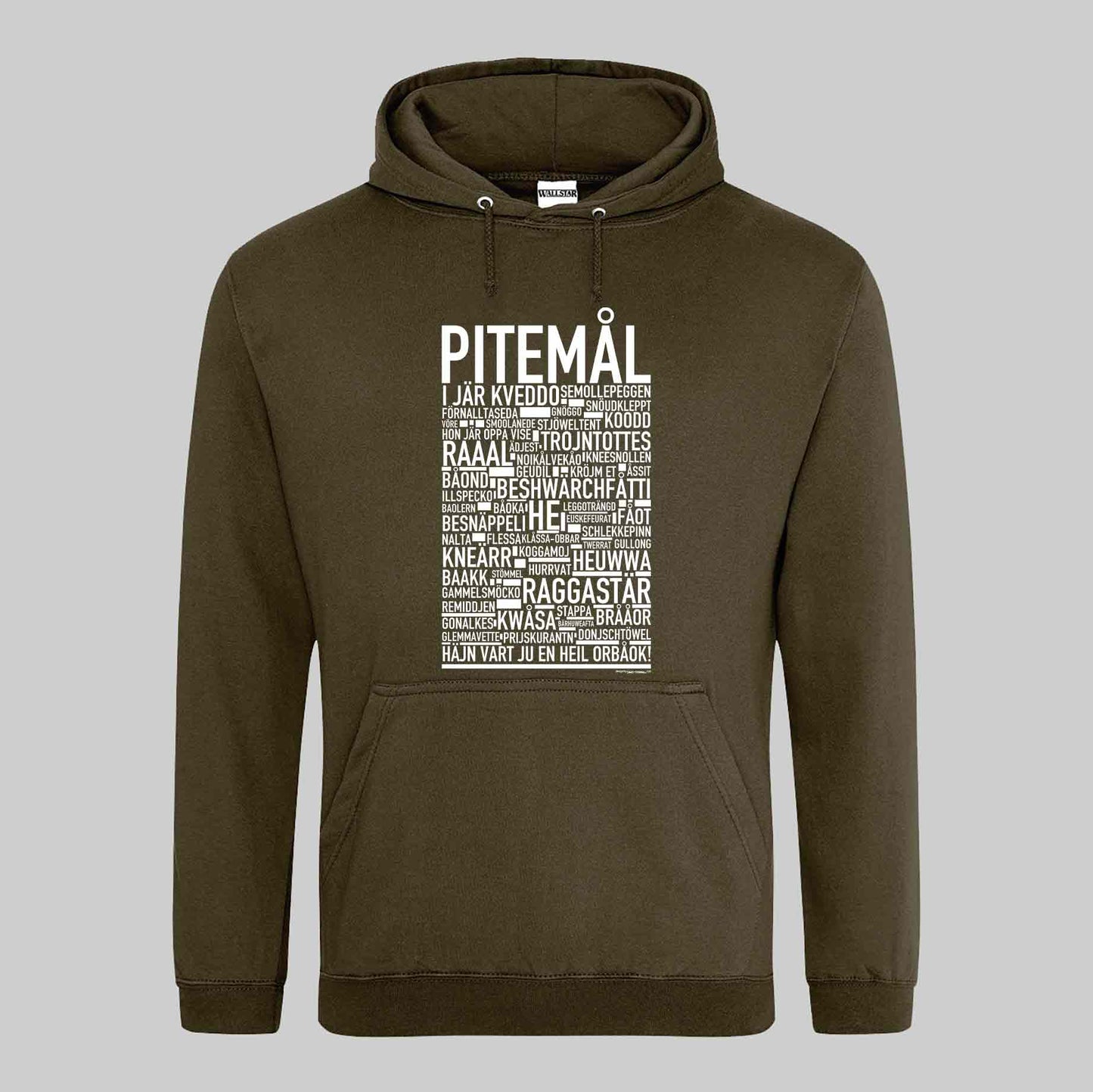 Pitemål Dialekt Text Hoodie