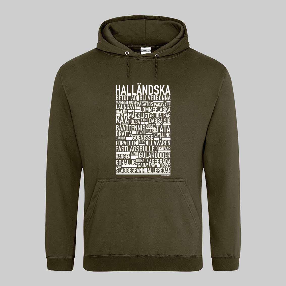 Halländska Dialekt Text Hoodie