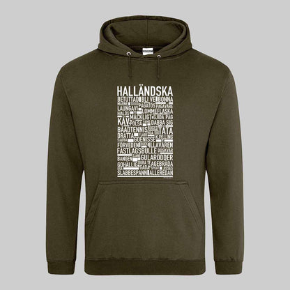 Halländska Dialekt Text Hoodie