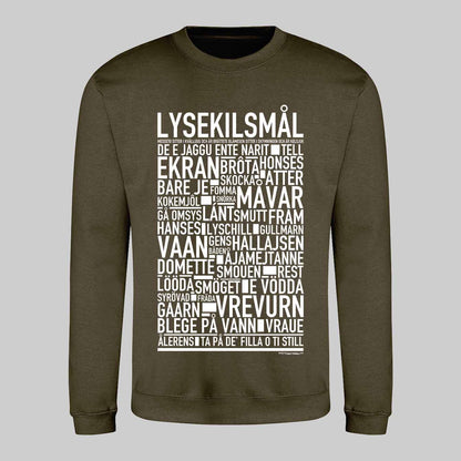 Lysekilsmål Dialekt Text Sweatshirt