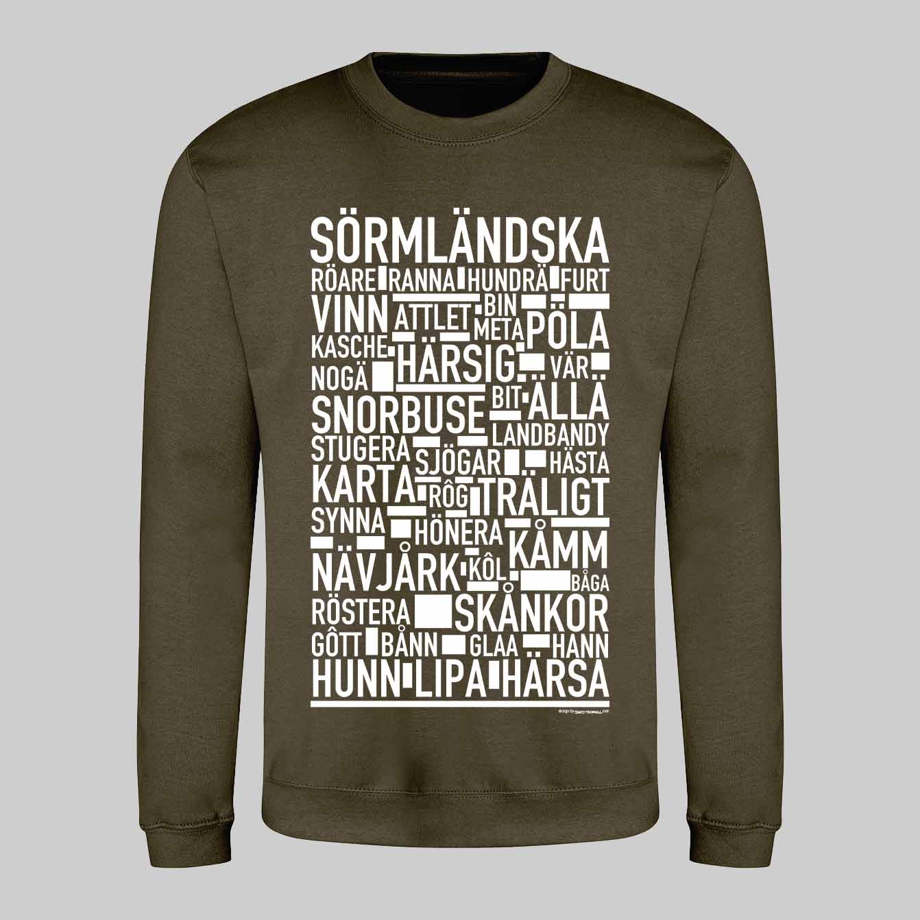 Sörmländska Dialekt Text Sweatshirt