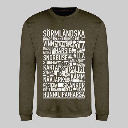 Sörmländska Dialekt Text Sweatshirt